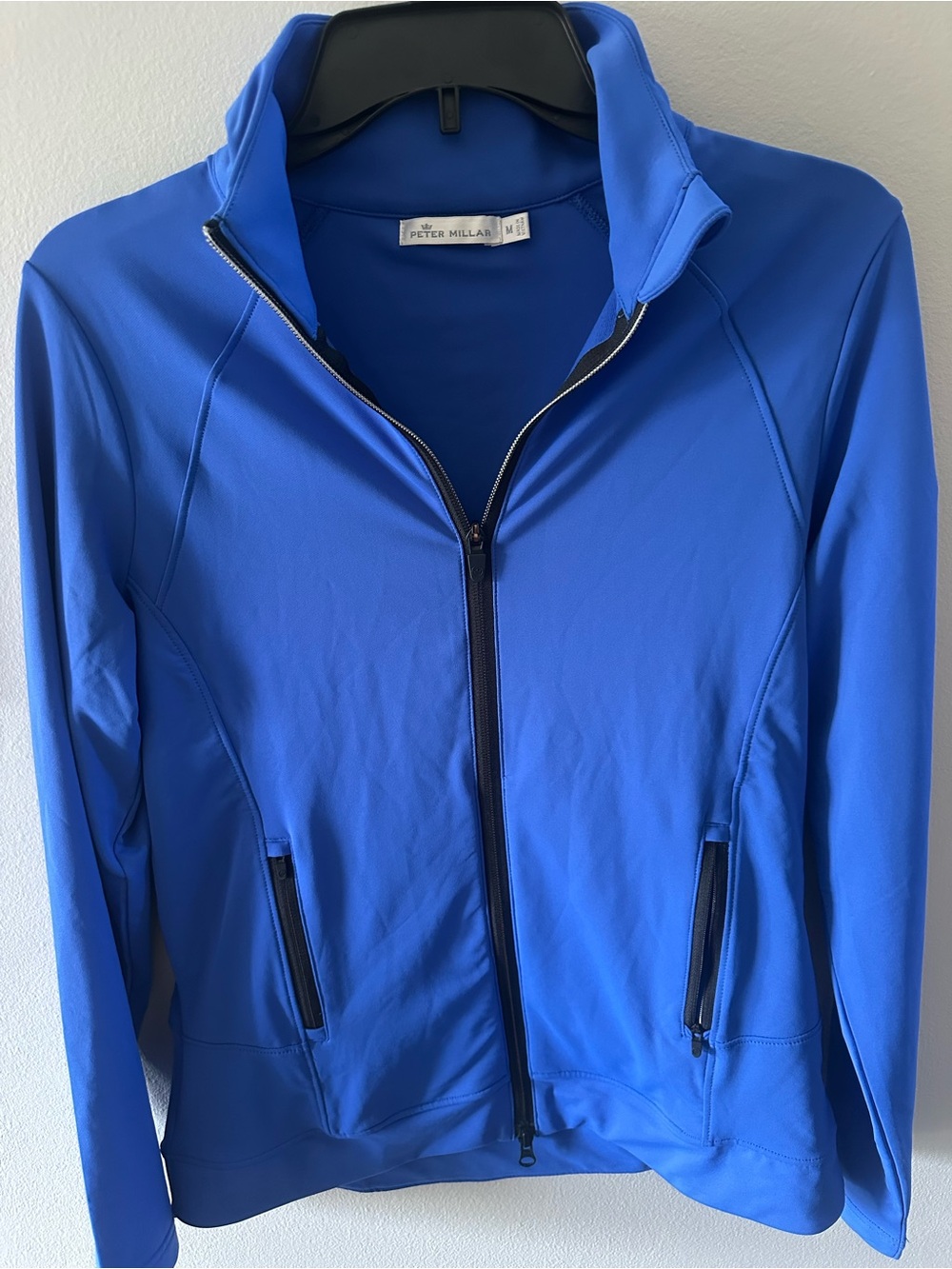 Peter Millar Crown Sport Querencia Full Zip Performance Jacket Blue Medium